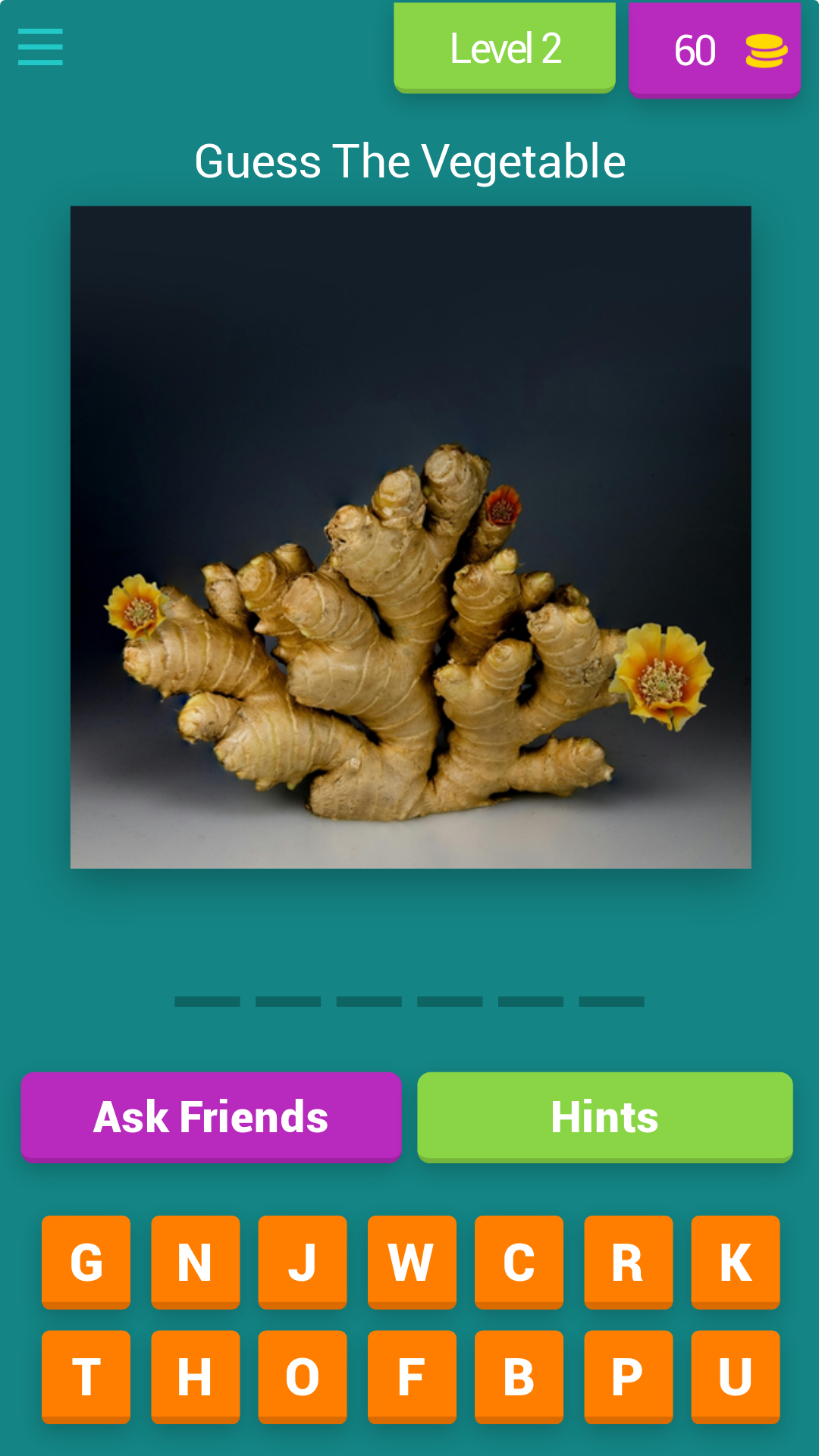 GUESS THE VEGGIES | Indus Appstore | Screenshot