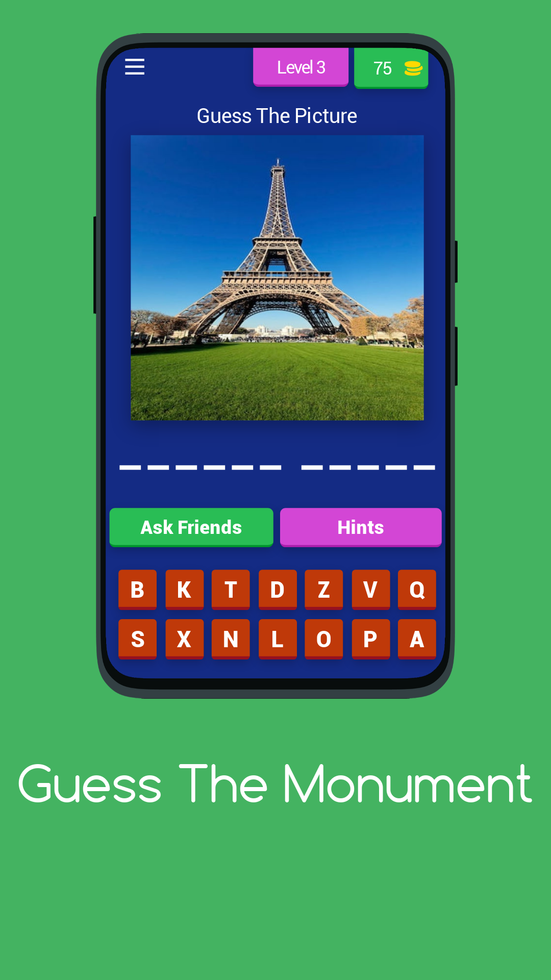 Guess The Monument : Trivia Quiz | Indus Appstore | Screenshot