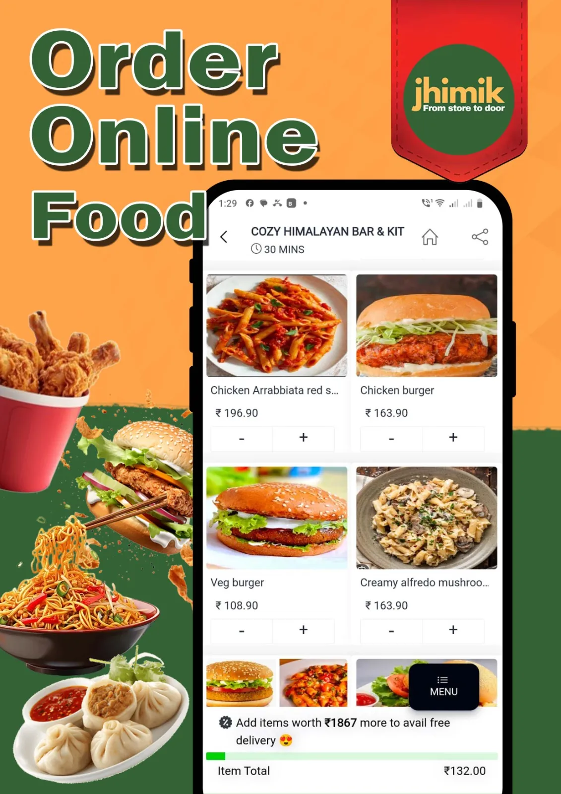 jhimik - Order Online Food | Indus Appstore | Screenshot