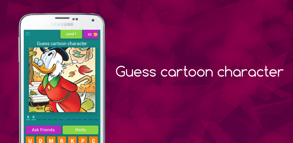 Guess cartoon character quize | Indus Appstore | Screenshot