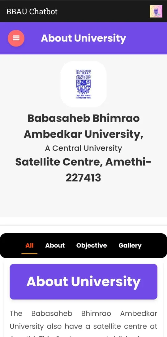 BBAU Chatbot For BScIT | Indus Appstore | Screenshot