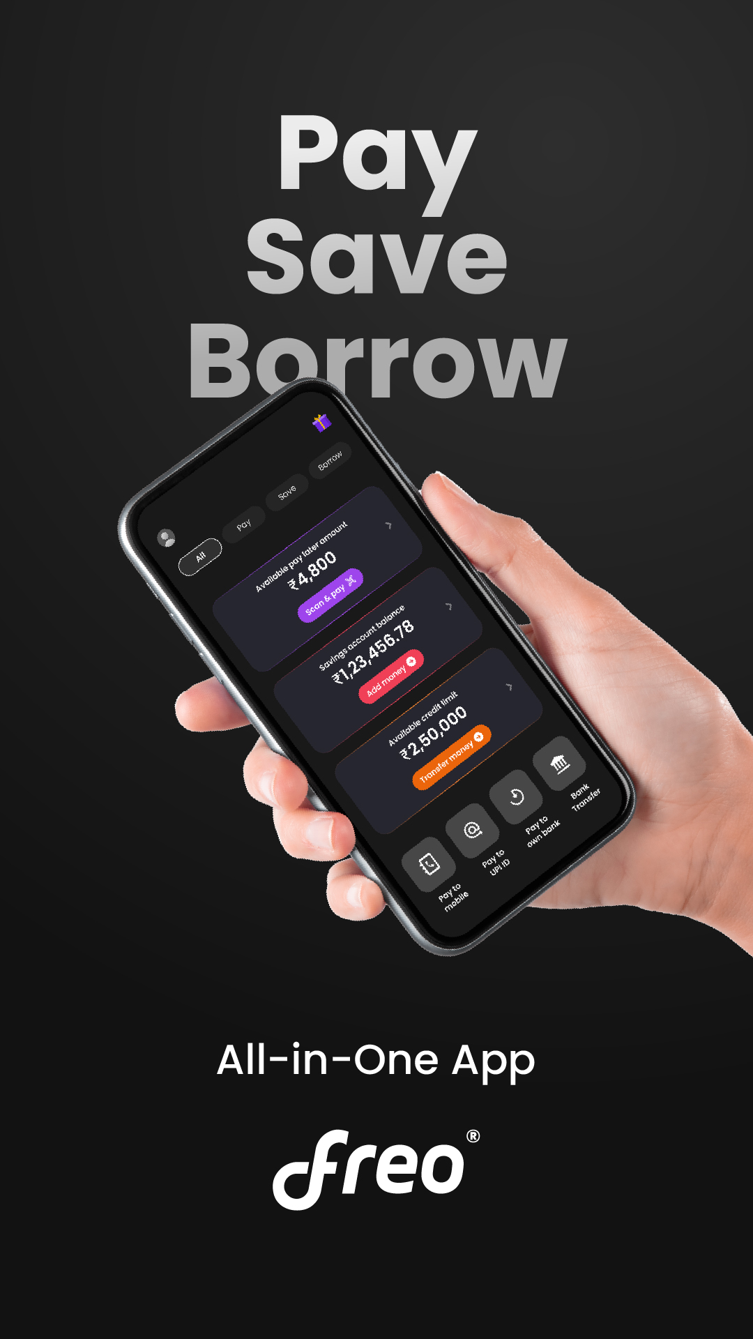 Freo - Pay, Save, Borrow | Indus Appstore | Screenshot