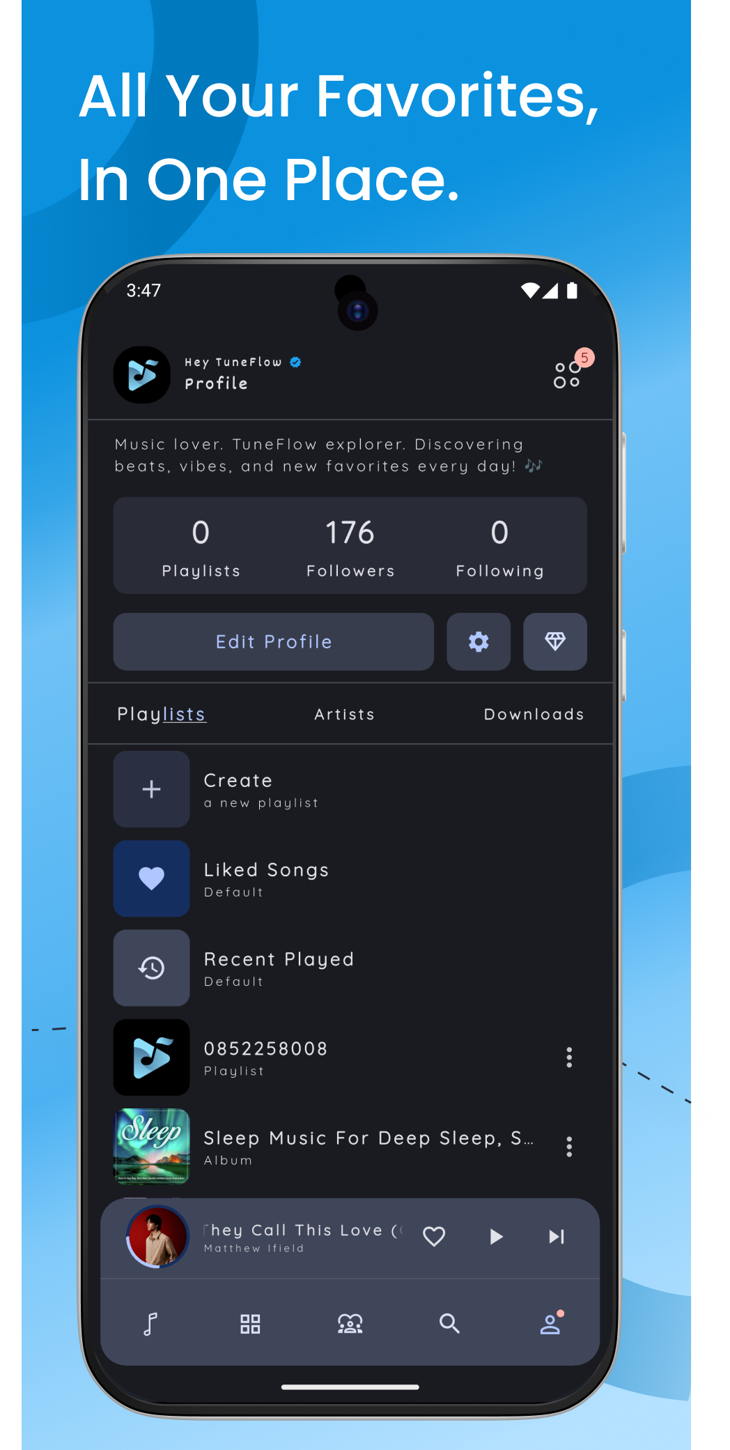 TuneFlow : Music & Chat | Indus Appstore | Screenshot