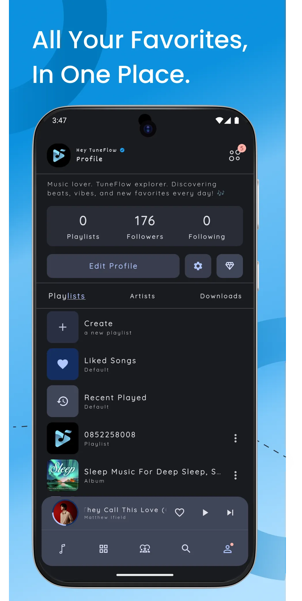 TuneFlow : Music & Chat | Indus Appstore | Screenshot