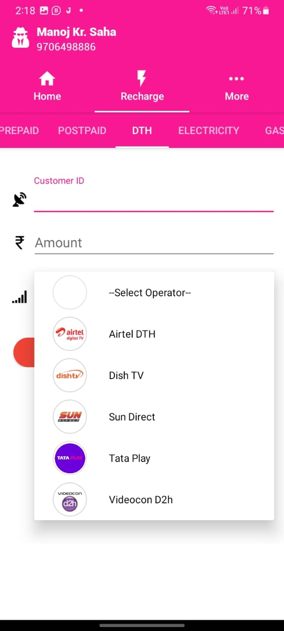 My Saha Recharge | Indus Appstore | Screenshot