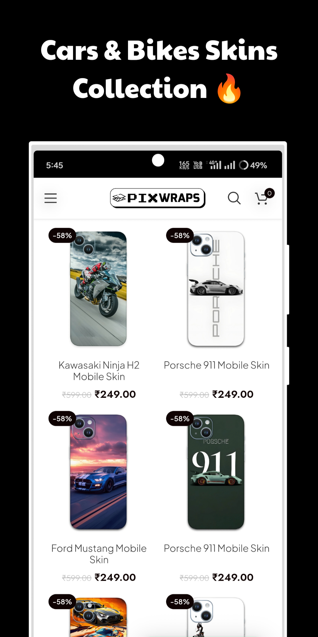 PixWraps - Mobile Skins & Wraps | Indus Appstore | Screenshot