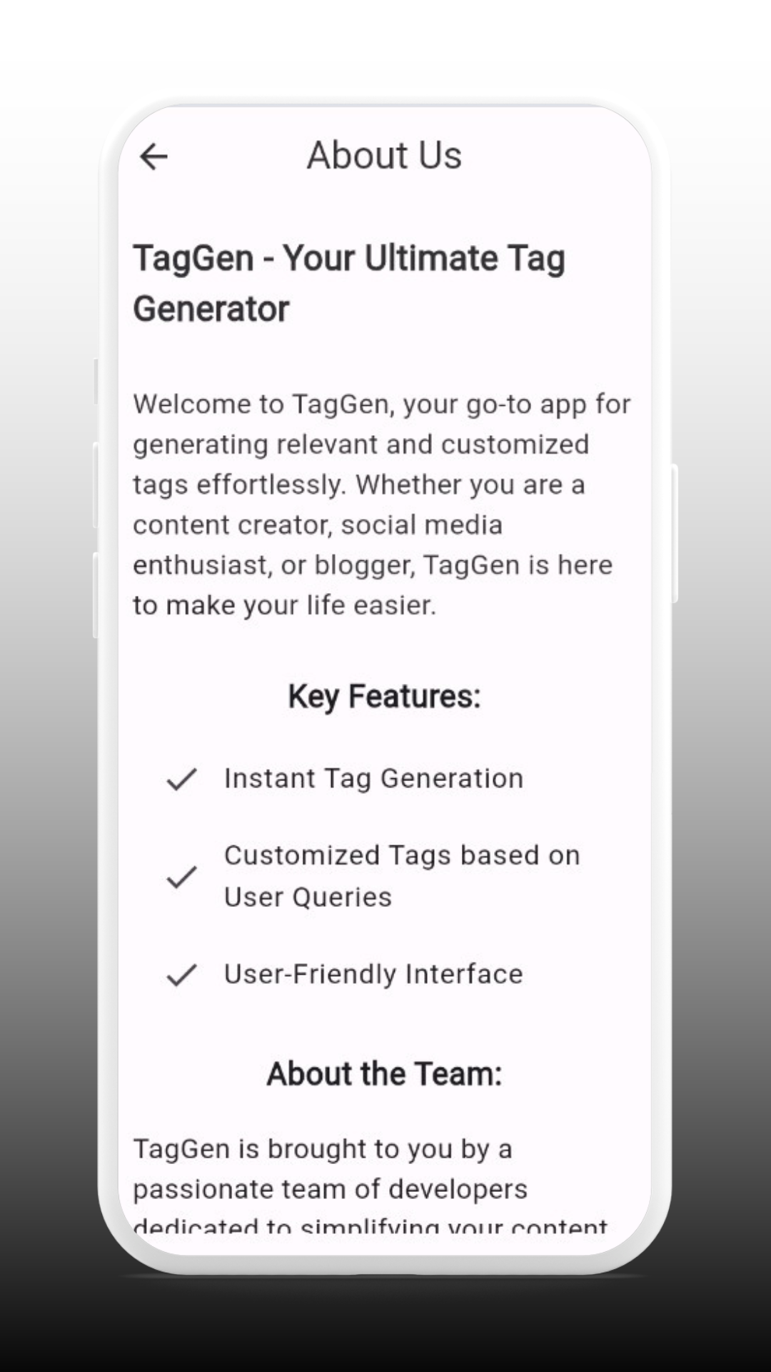 Taggen | Indus Appstore | Screenshot