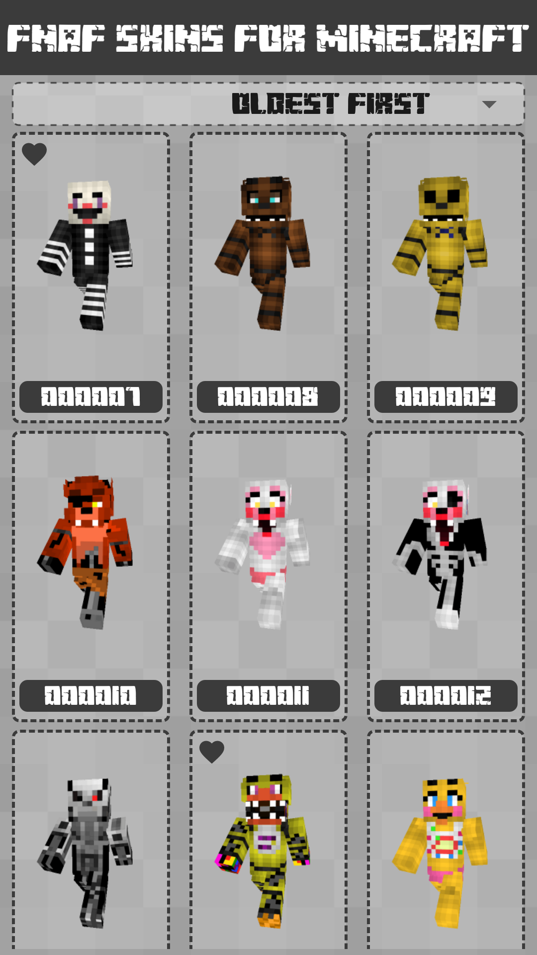 FNAF Skins for Minecraft PE | Indus Appstore | Screenshot