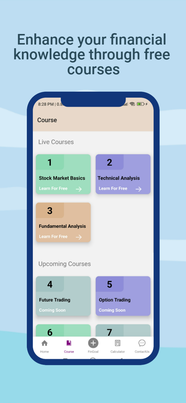 Learn stock market, trading by Ruvifin | Indus Appstore | Screenshot