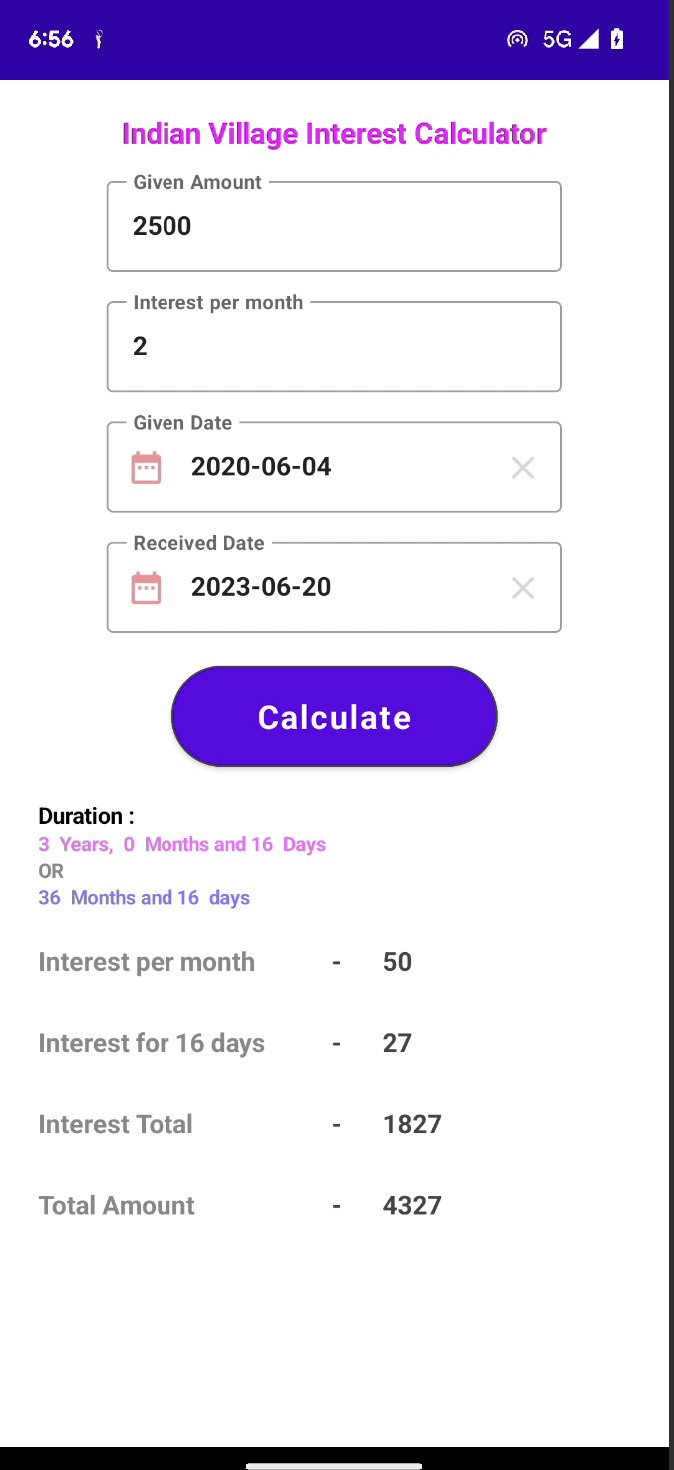 IntCalc - Interest calculator | Indus Appstore | Screenshot