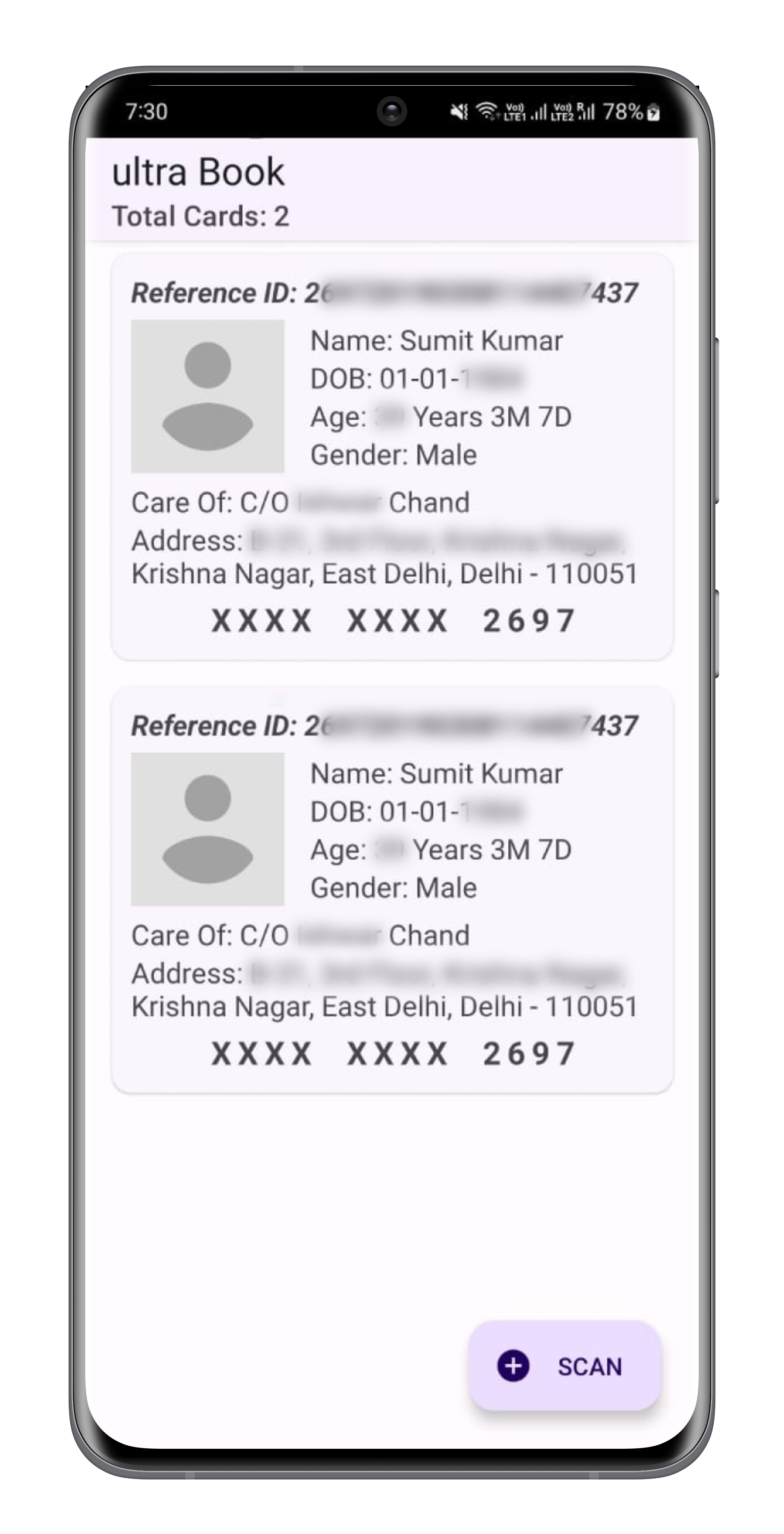 AadhaarBook - Scan Aadhaar QR | Indus Appstore | Screenshot