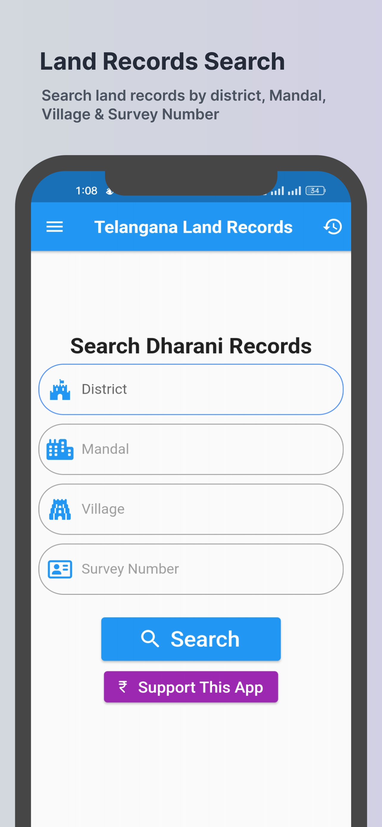 LandSnap: Telangana Dharani Records | Indus Appstore | Screenshot