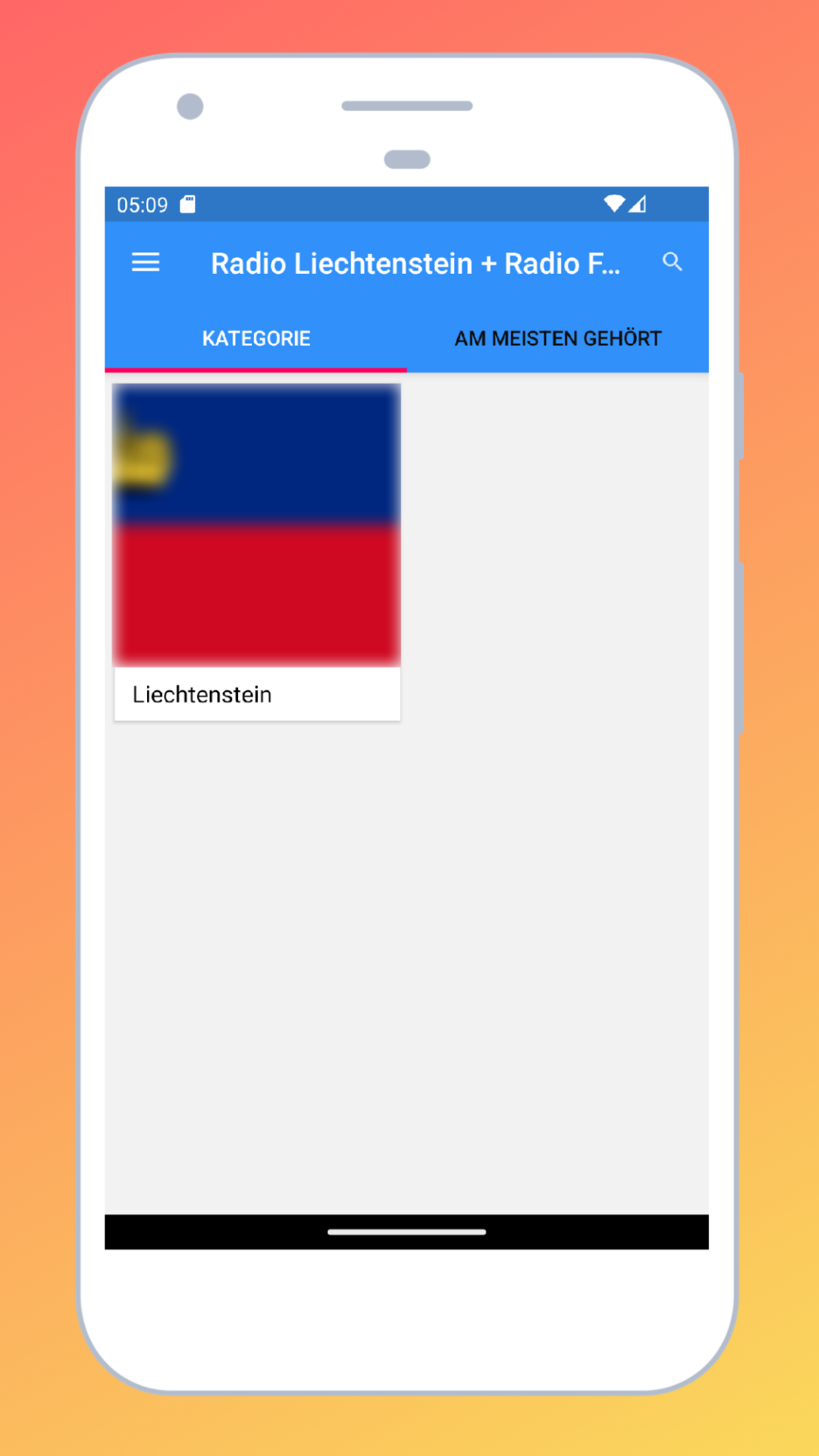 Radio Liechtenstein + Radio FM | Indus Appstore | Screenshot