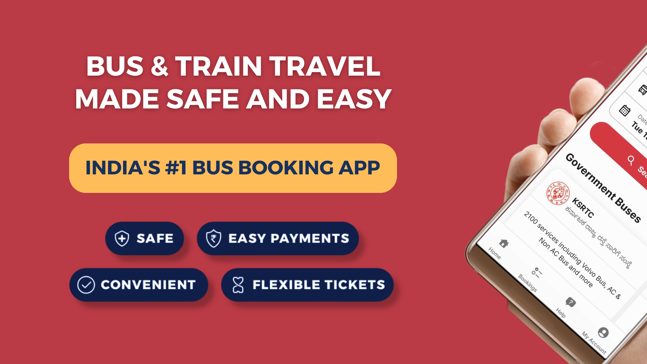redBus Bus Ticket Booking App | Indus Appstore | Screenshot