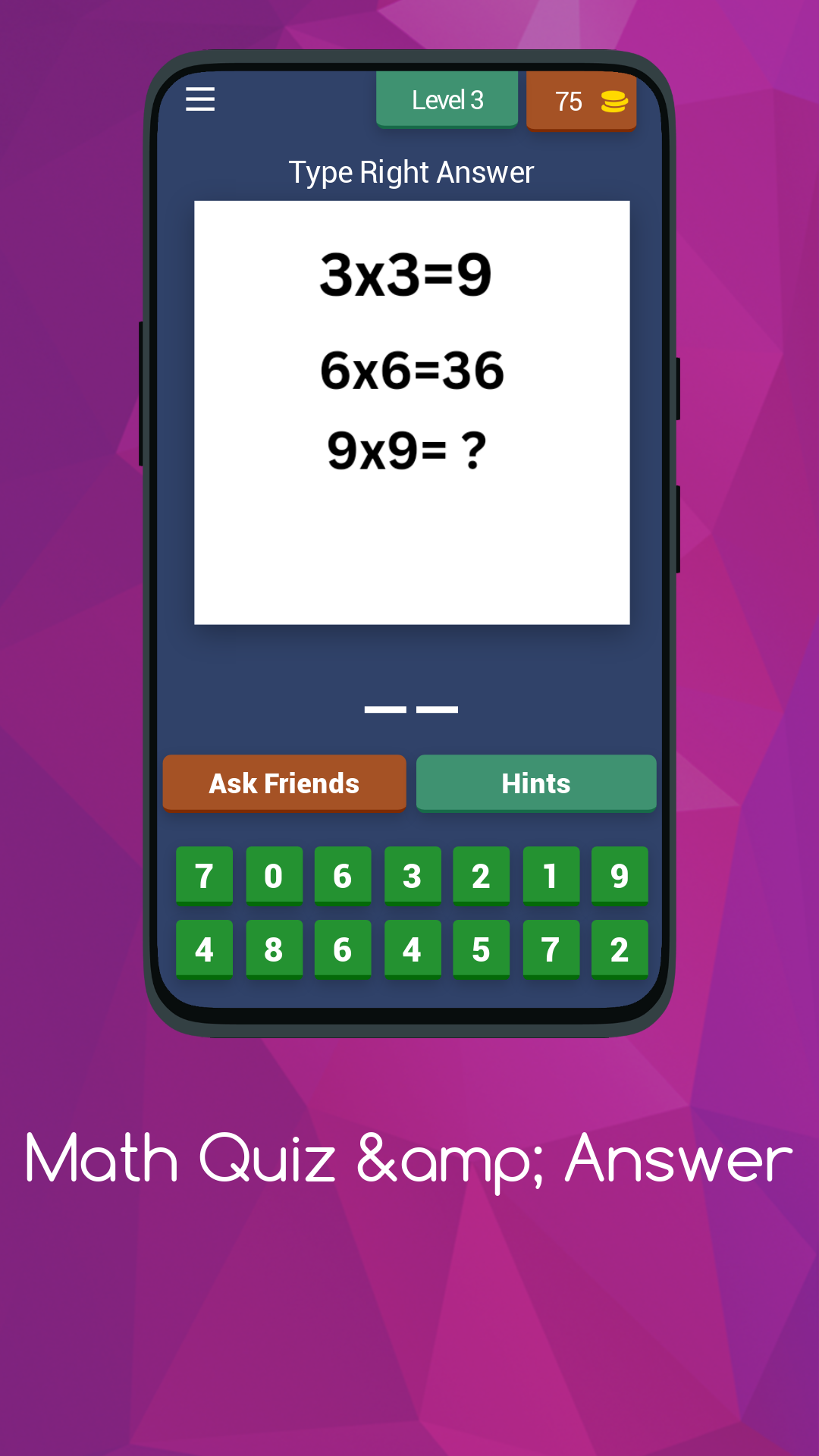 Math Quiz & Answer | Indus Appstore | Screenshot