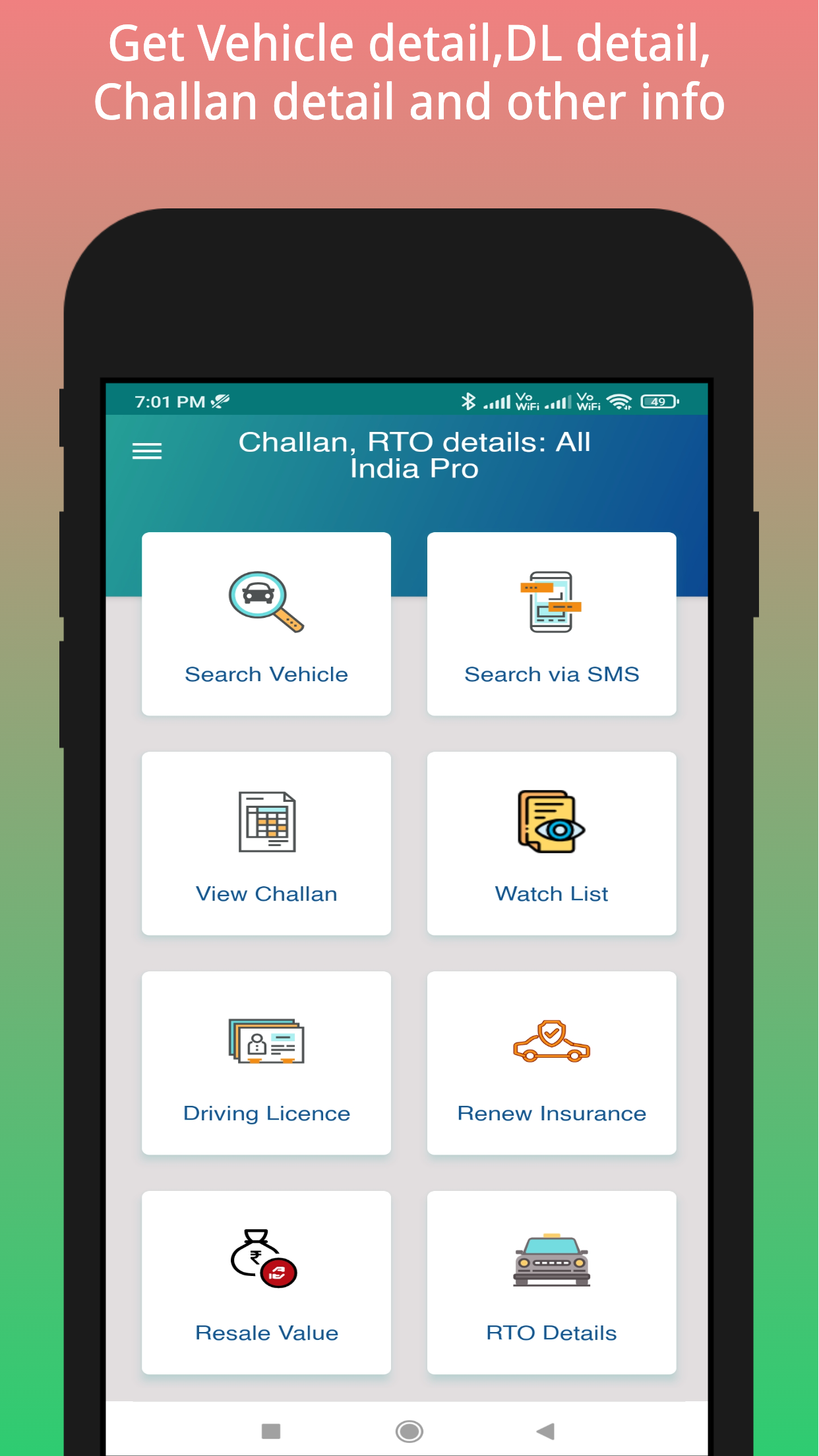 Challan, Vahan, RTO info:India | Indus Appstore | Screenshot