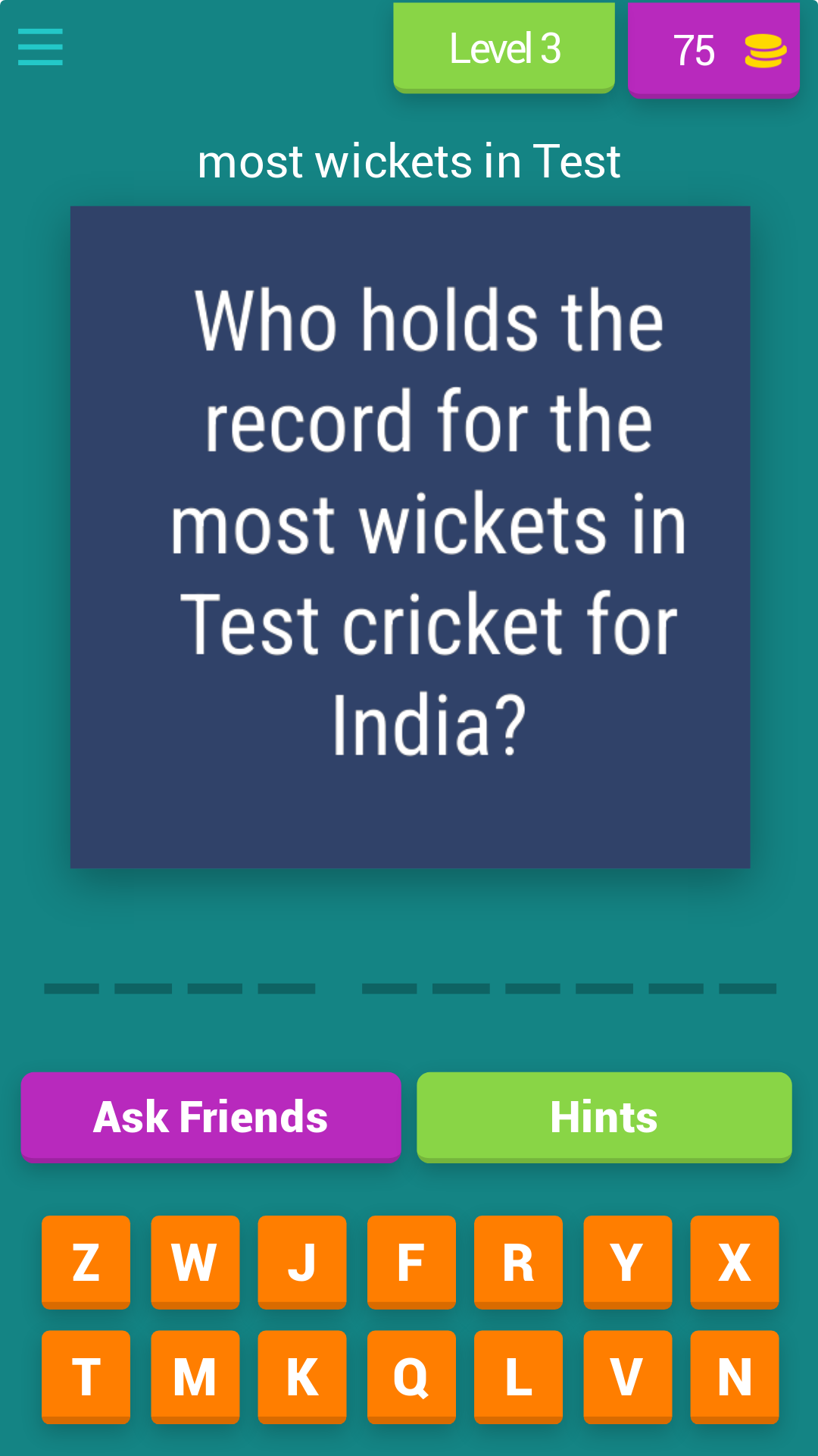 Indian Cricket Quiz Challenge | Indus Appstore | Screenshot