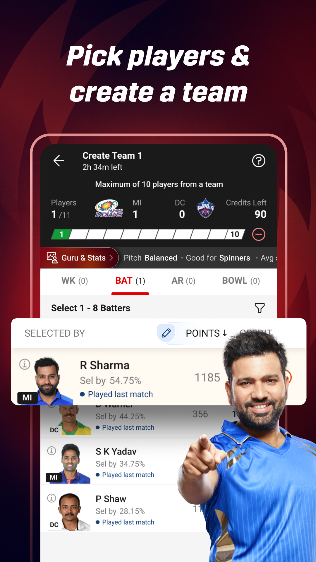 Dream11: Fantasy Cricket App | Indus Appstore | Screenshot