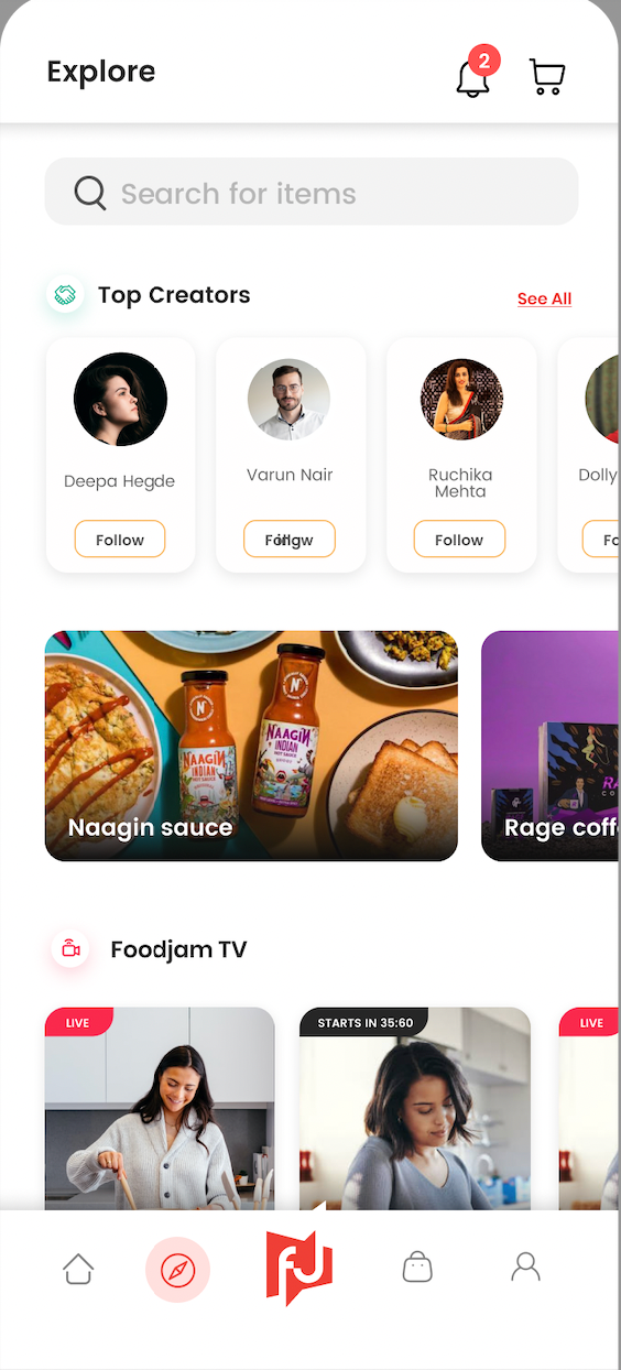 Foodjam: video, shop, earn | Indus Appstore | Screenshot