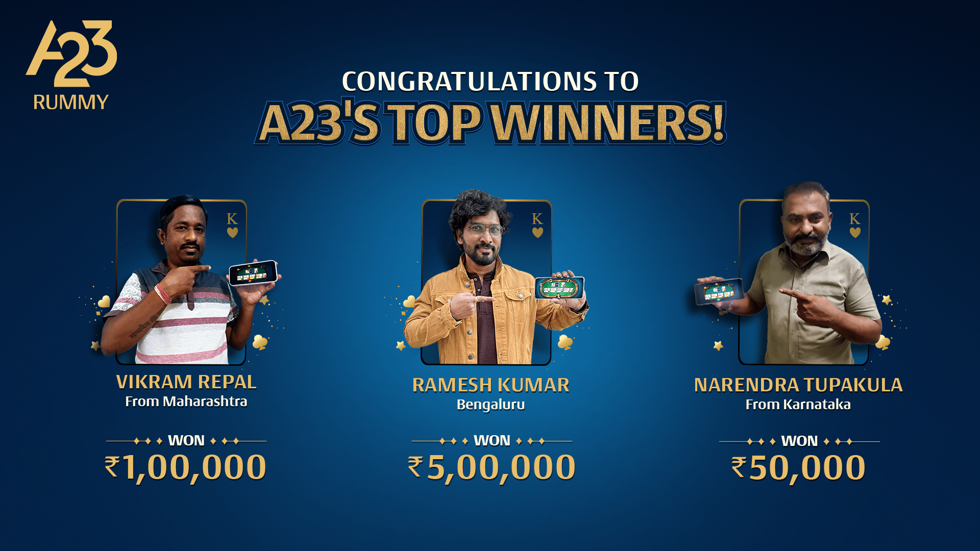 Rummy Games, Online Cash | A23 | Indus Appstore | Screenshot