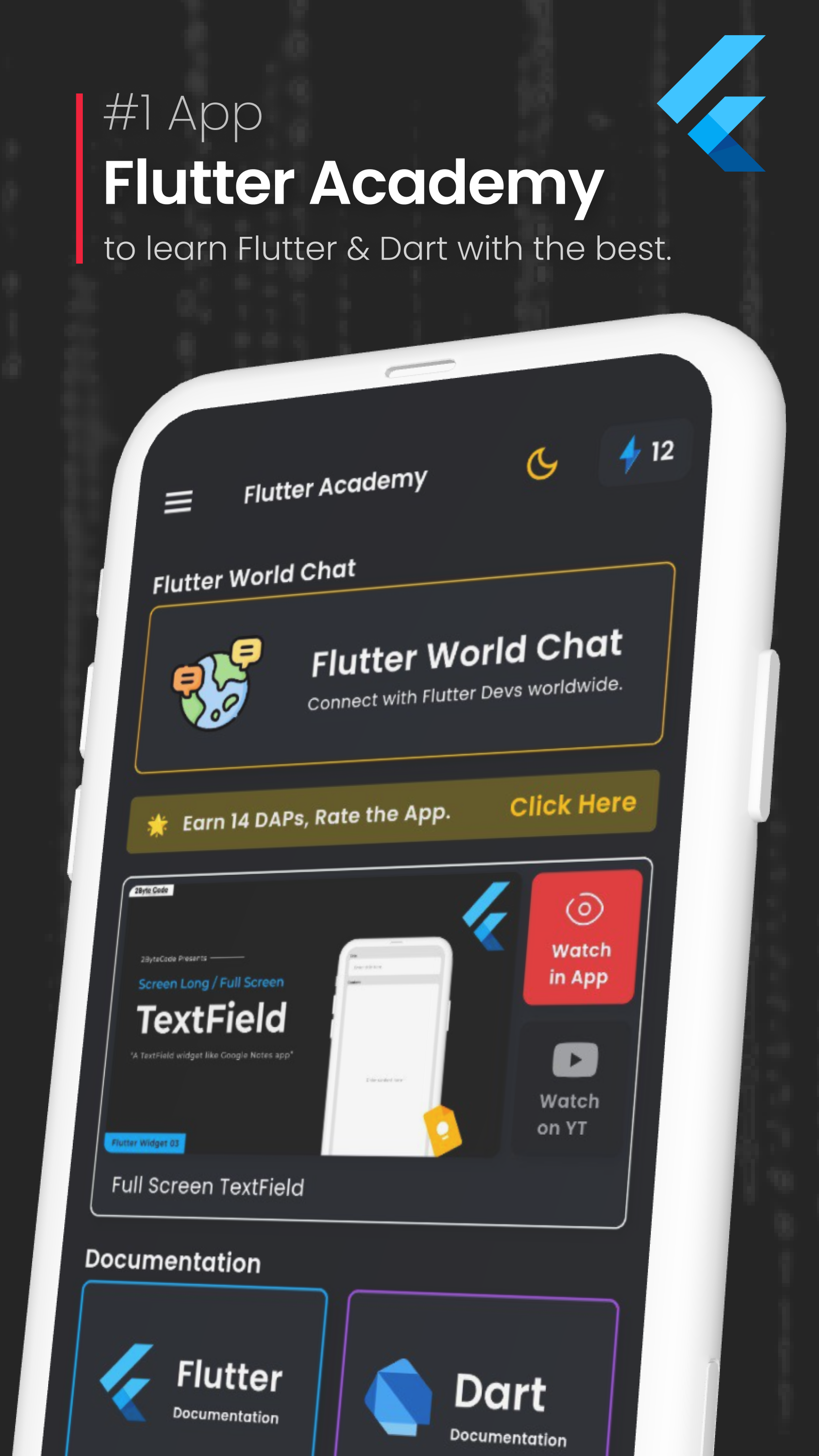 Flutter Academy : Learn Flutter | Indus Appstore | Screenshot