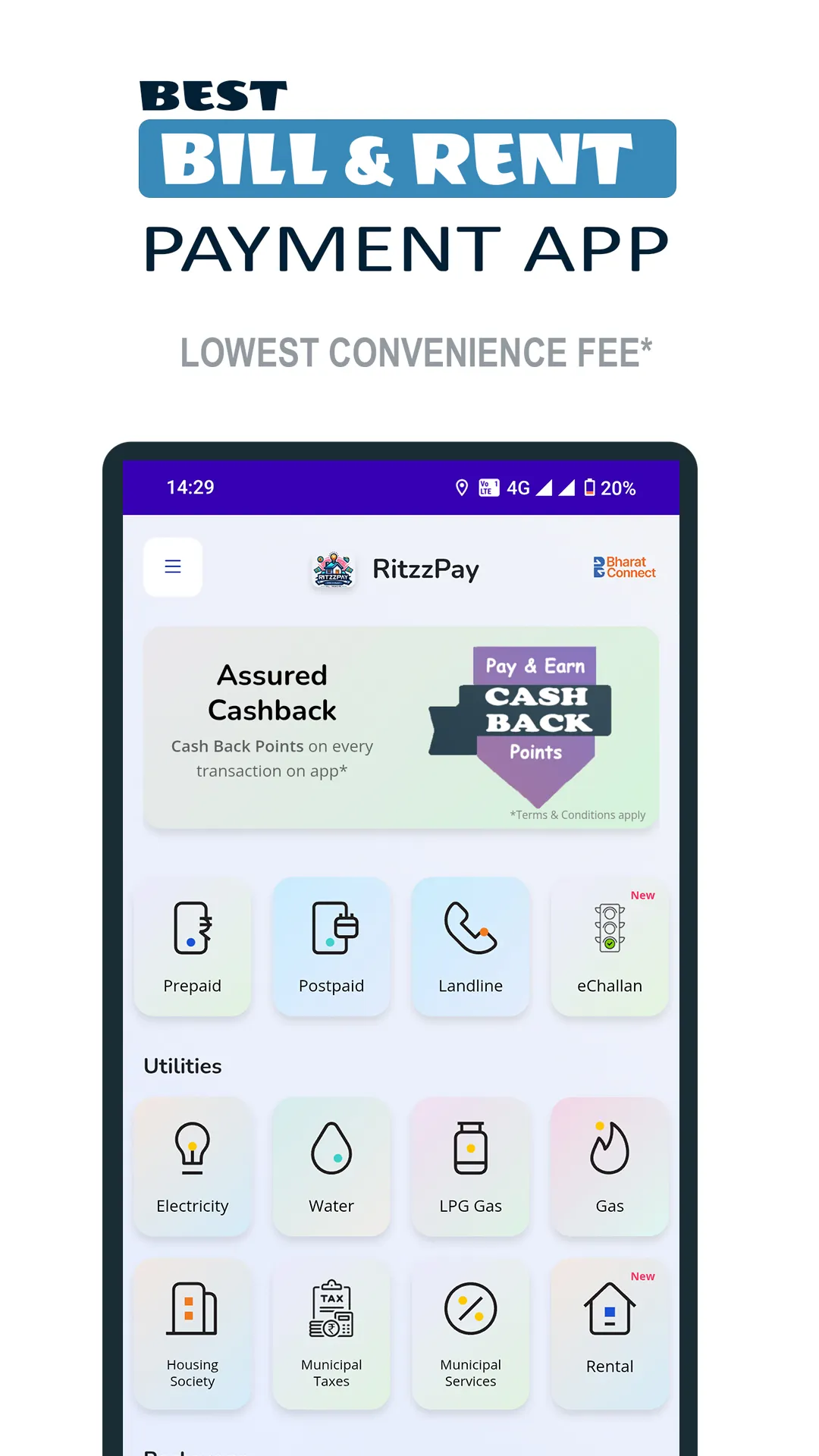 Ritzzpay | Pay Bills Instantly | Indus Appstore | Screenshot