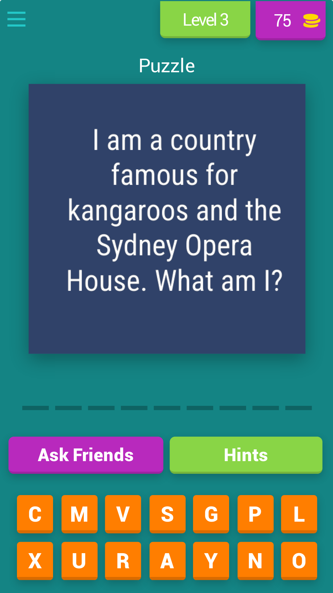 Country Name Puzzles | Indus Appstore | Screenshot