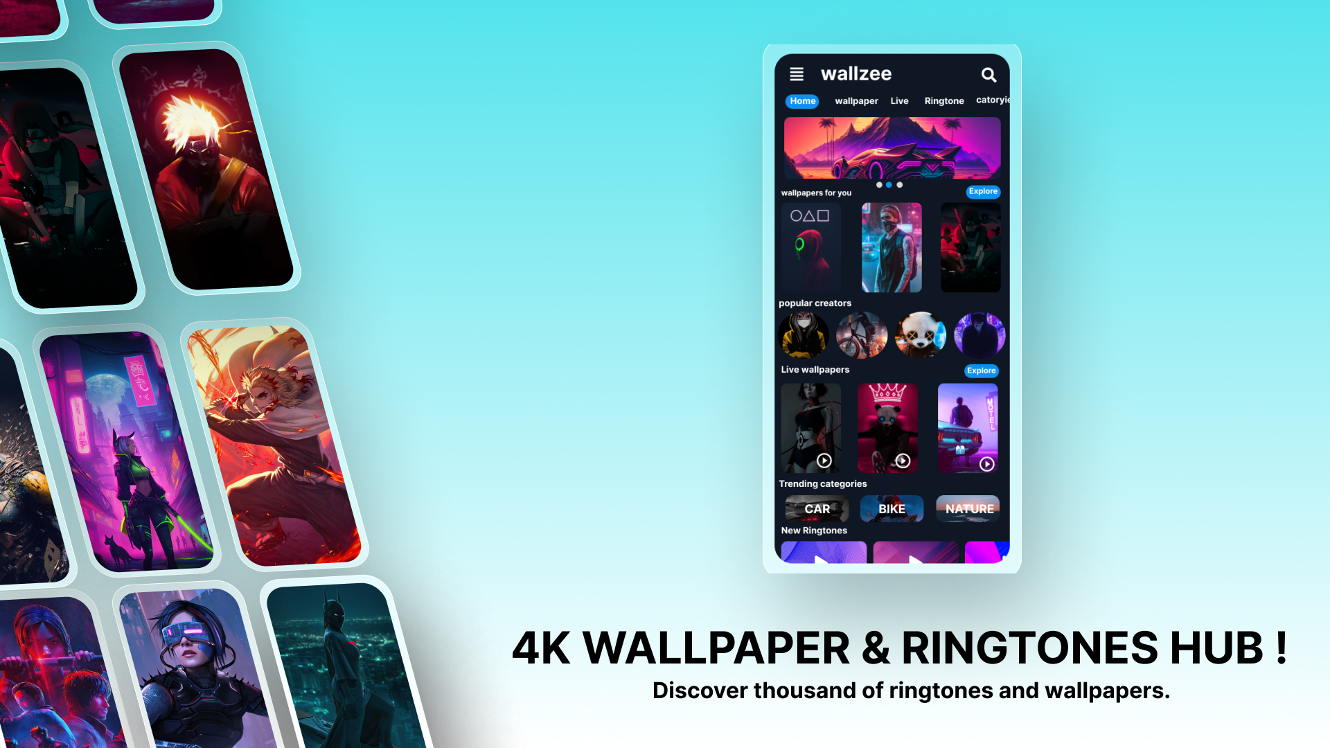 wallzee - Wallpaper & Ringtone | Indus Appstore | Screenshot