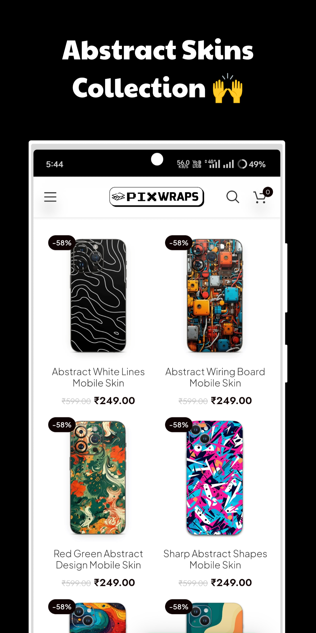 PixWraps - Mobile Skins & Wraps | Indus Appstore | Screenshot