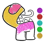 Coloring Book Among US Glitter | Indus Appstore | App Icon