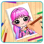 Learn to draw a cute girl | Indus Appstore | App Icon