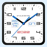 Square Analog Clock-7 | Indus Appstore | App Icon