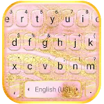 Rose Gold Silk Glitter Keyboar | Indus Appstore | App Icon