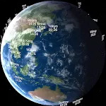 World Time Globe 世界時計地球儀 | Indus Appstore | App Icon