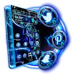 Dark Blue Fractal Launcher | Indus Appstore | App Icon