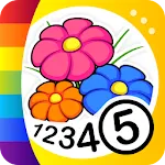 Kids Flower Color by Number | Indus Appstore | App Icon