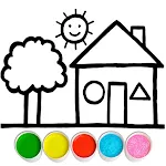 Glitter House coloring for kid | Indus Appstore | App Icon