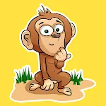 Funny Little Monkey Stickers | Indus Appstore | App Icon