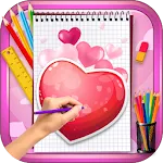 Learn to Draw Lovely Hearts | Indus Appstore | App Icon