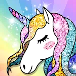 Unicorn Coloring Book Glitter | Indus Appstore | App Icon