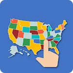 US Map Quiz - 50 States Quiz | Indus Appstore | App Icon