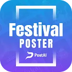 Festival Poster Maker : PostAI | Indus Appstore | App Icon