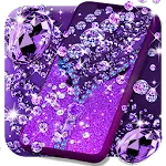 Purple diamond lock screen | Indus Appstore | App Icon