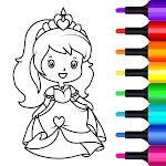 Princess Coloring Book Gamesapp icon