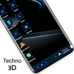 Techno 3D Stylish Theme | Indus Appstore | App Icon