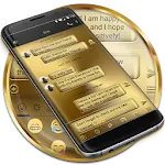 SMS Messages Metal Solid Gold | Indus Appstore | App Icon