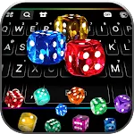 Neon Dice Gravity Keyboard Bac | Indus Appstore | App Icon