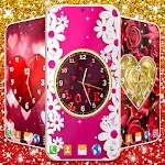 Love Hearts Clock Wallpaper | Indus Appstore | App Icon