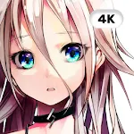 Anime wallpaper | Kawaii girlsapp icon