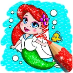 Mermaid coloring for kids | Indus Appstore | App Icon